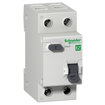 Дифференциальный автоматический выключатель Schneider Electric EASY 9 1P+N 32А 30мА C AC 4,5 кА - Электрика, НВА - Модульное оборудование - Дифференциальные автоматы - Магазин электроприборов Точка Фокуса